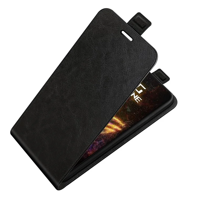 Per Asus ROG Phone 9 Pro 5G Custodia con slot per schede Flip verticale in pelle Custodia per telefono - Nero