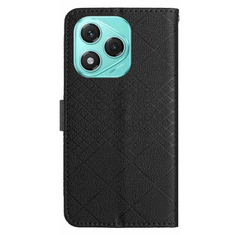 Til Honor 400 Lite 5G hylse, tegnefilm, pung, PU-læder, flip-folio, telefondæksel - sort
