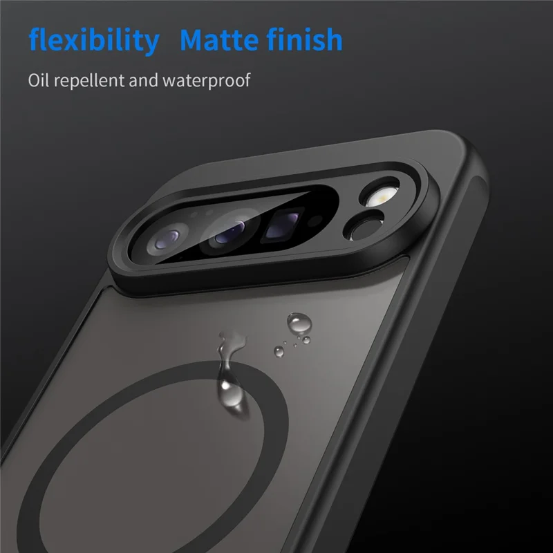 For Google Pixel 10 Pro XL Case Compatible with MagSafe Anti Drop PC + TPU Phone Cover - Black