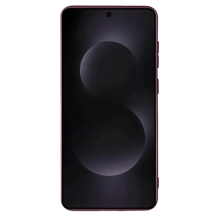 X-LEVEL Guardian Series For Samsung Galaxy S25 Edge Case Soft TPU Frosted Protective Phone Cover - Wine Red