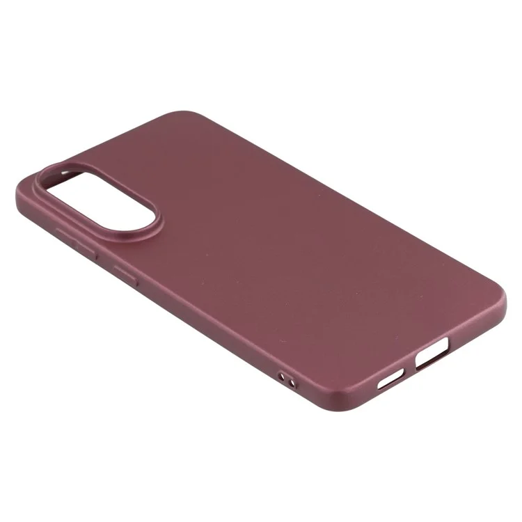 X-LEVEL Guardian Series For Samsung Galaxy S25 Edge Case Soft TPU Frosted Protective Phone Cover - Wine Red