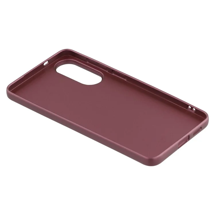 X-LEVEL Guardian Series For Samsung Galaxy S25 Edge Case Soft TPU Frosted Protective Phone Cover - Wine Red