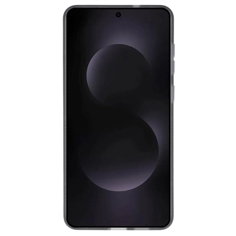 YOUNGKIT For Samsung Galaxy S25 Edge Matte Magnetic Case PET TPU Phone Cover - Transparent Black