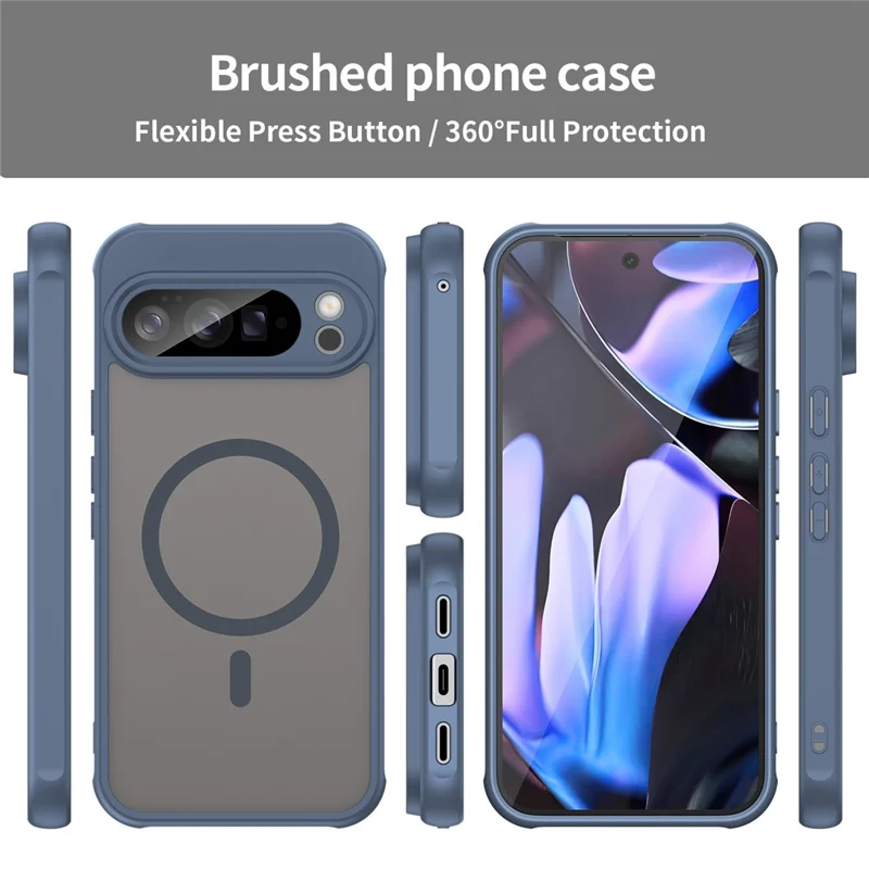 Bulk-Einkauf für Google Pixel 10 Pro XL Magnetische Hülle TPU + PC Handyrückseite - Blau