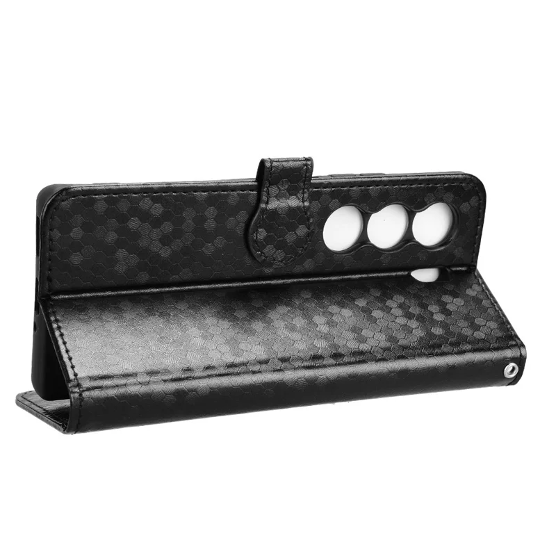 Wallet Case for TECNO Camon 40 4G / 40 Pro 4G / 40 Pro 5G Dot Pattern Imprint PU Leather Phone Cover - Black