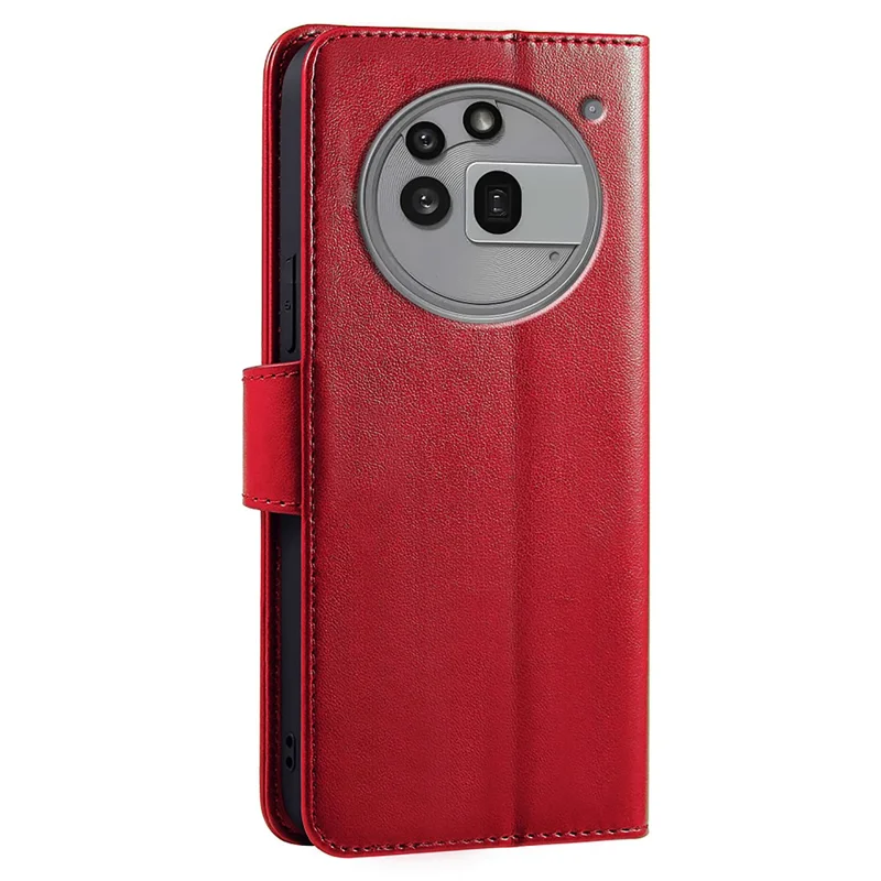 For Nothing Phone (3a) Pro Case Stand Card Holder Wallet Leather Phone Cover - Red