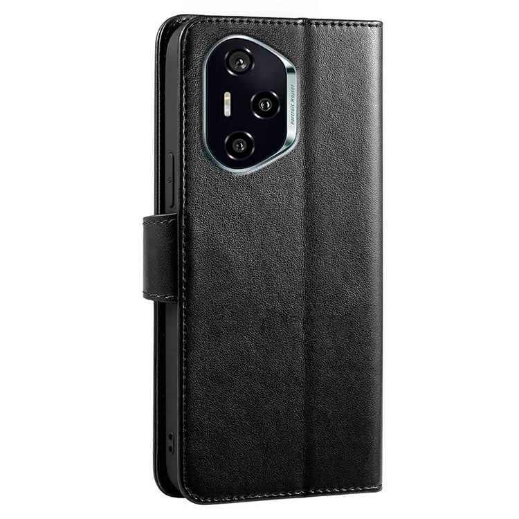Capa de Carteira Porta-Cartões para Honor 400 em Couro com Suporte - Preto