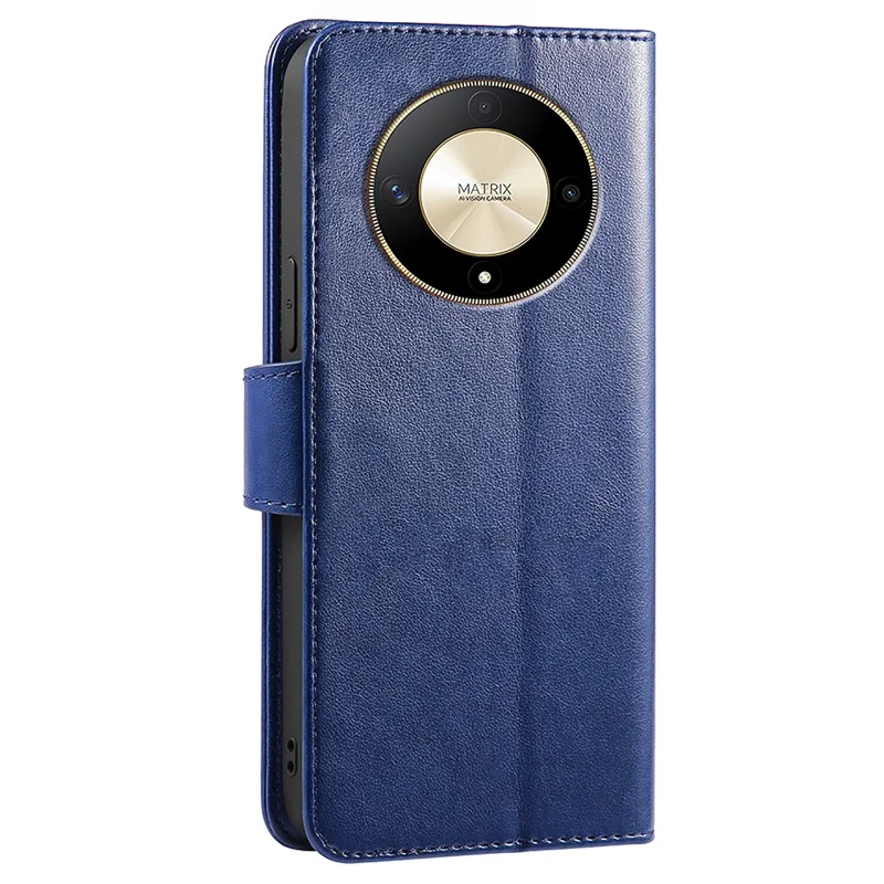 For Honor Magic6 Lite 5G / X9b 5G Case Stand Card Holder Wallet Leather Phone Cover - Blue
