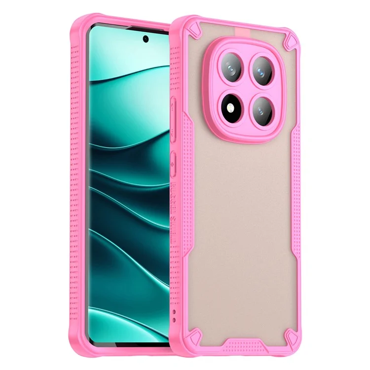 For Xiaomi Redmi Note 14 Pro+ 5G Case Hybrid Frosted Phone Back Cover - Pink