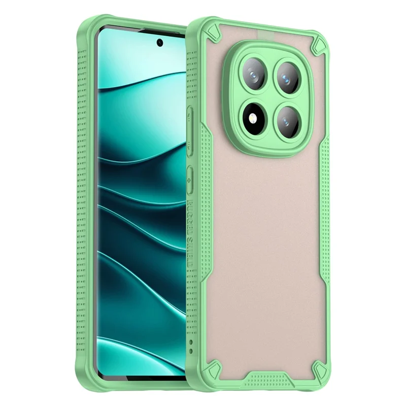 For Xiaomi Redmi Note 14 Pro+ 5G Case Hybrid Frosted Phone Back Cover - Green