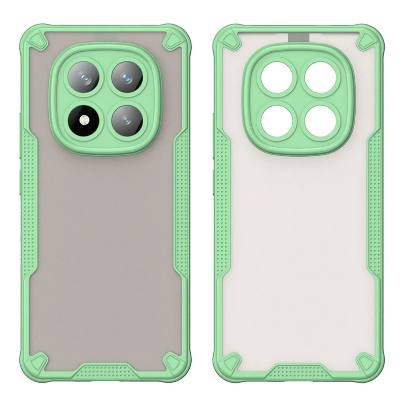 For Xiaomi Redmi Note 14 Pro+ 5G Case Hybrid Frosted Phone Back Cover - Green