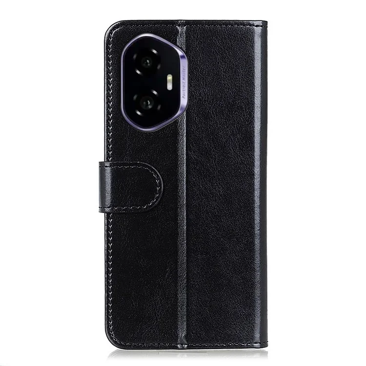 Capa For Honor 400 Textura de Couro Crazy Horse com Suporte para Celular - Preto