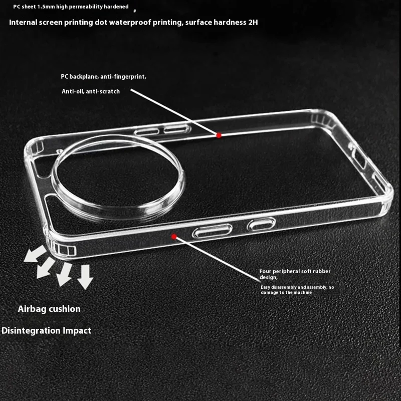 For Nothing Phone (3a) Pro Case Clear PC + TPU Anti-Scratch Phone Back Cover
