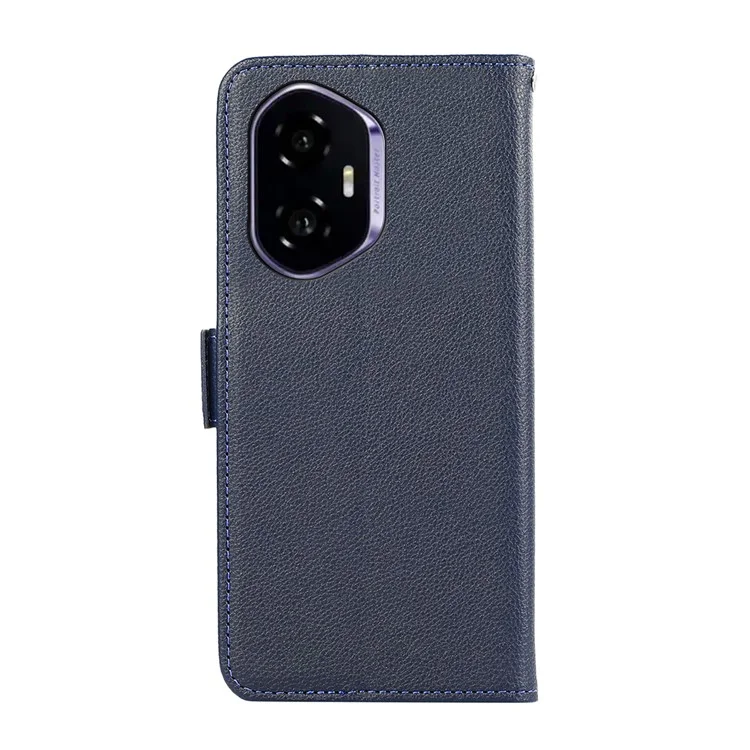 ABEEL Per Honor 400 Cover in Pelle Effetto Liscia con Blocco RFID - Blu