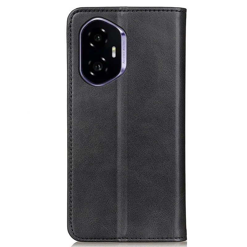 For Honor 400 5G (Global) Case Split Leather Flip Wallet Phone Cover - Black