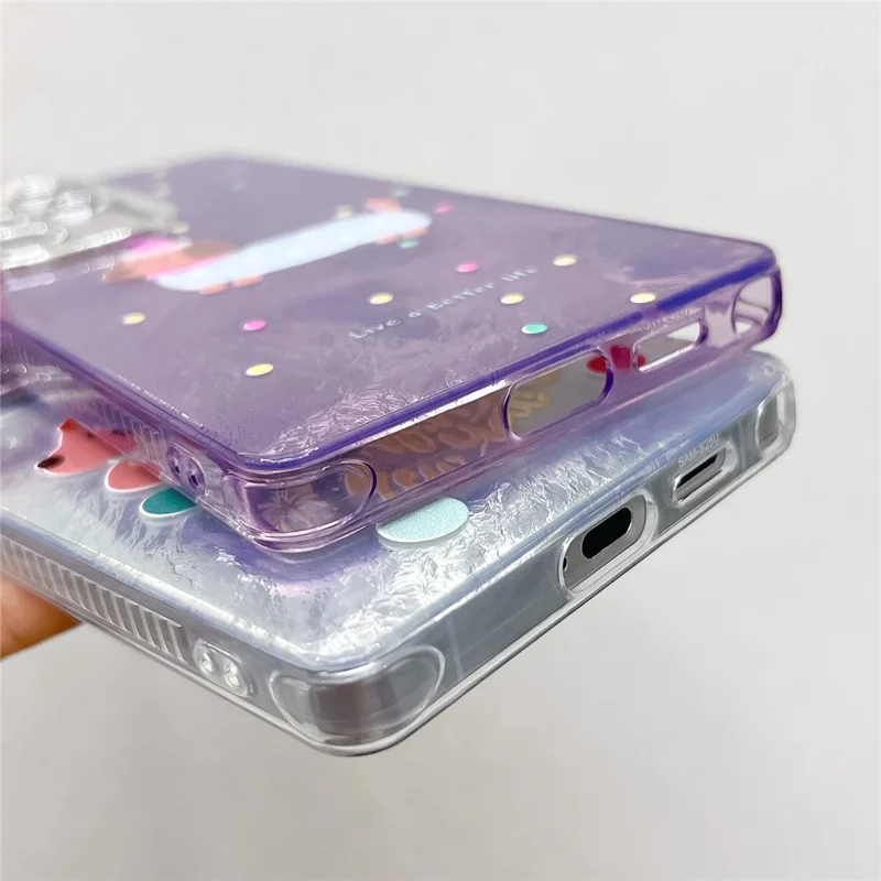 For Samsung Galaxy S24 Ultra Case Dachshund Pattern Design IMD PC + TPU Phone Back Cover with Glass Lens Film - LC5