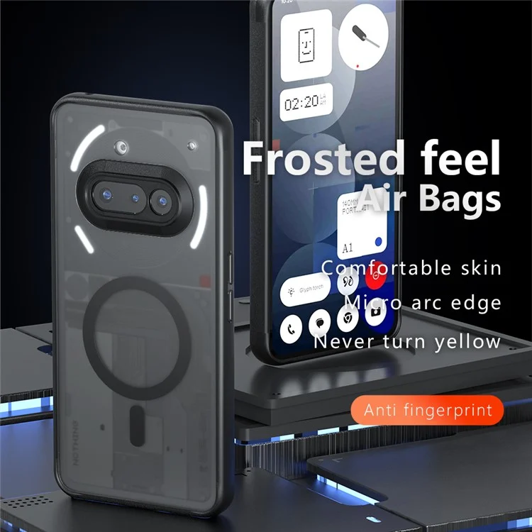 For Nothing Phone (3a) Case Compatible with MagSafe TPU + PC Matte Skin Touch Phone Cover