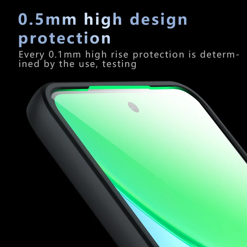 For vivo Y39 5G Case Skin-Touch TPU + PC Matte Phone Back Cover, Transparent Black