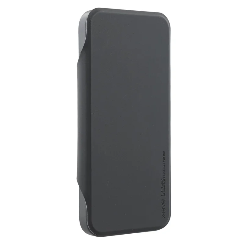X-LEVEL For iPhone 16 Pro Magnetic Case Leather Flip Stand Phone Cover with Card Holder Detachable Design - Black