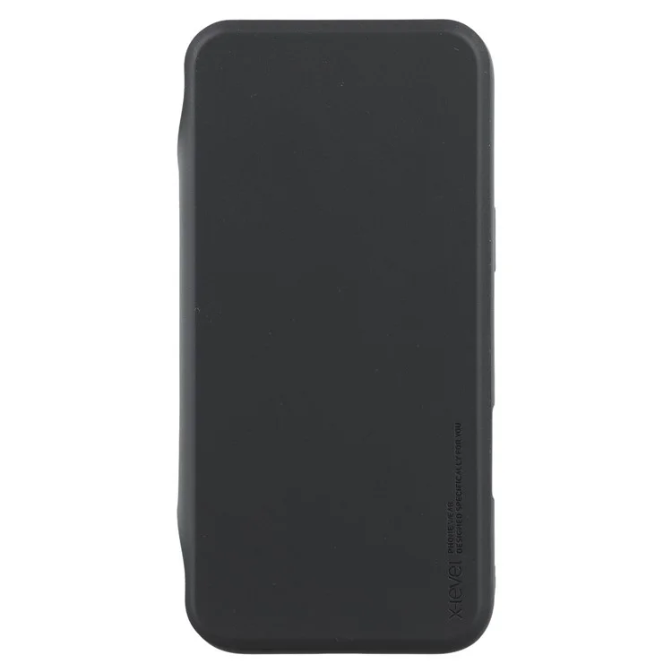 Capa X-LEVEL para iPhone 16 Pro Max com Design Magnético de Couro, Suporte Flip, Porta-cartões e Design Destacável - Preto