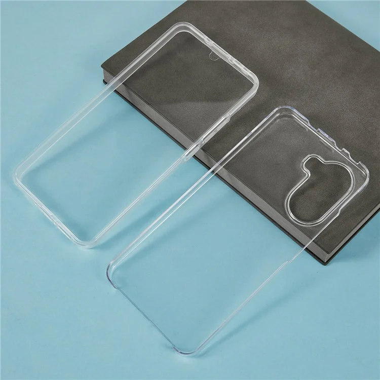 Für Xiaomi Poco X7 Pro 5G / Redmi Turbo 4 5G Hülle TPU-Rahmen Transparente Acryl-Rückseite Handyhülle mit PET-Folie