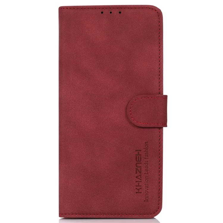 KHAZNEH Pour Honor 400 Étui en Cuir PU Portefeuille Support Housse de Téléphone - Rouge