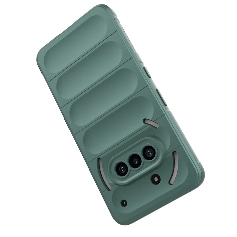 For Nothing Phone (3a) Case Anti-Drop Soft TPU Rugged Phone Back Cover - Green
