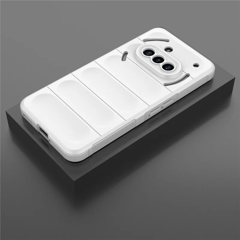 For Nothing Phone (3a) Case Anti-Drop Soft TPU Rugged Phone Back Cover - White