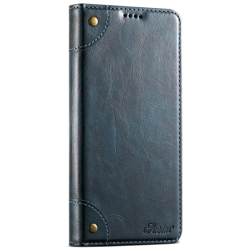 SUTENI Per iPhone 16 Pro Cover in Pelle PU con Supporto Portafoglio - Kaki