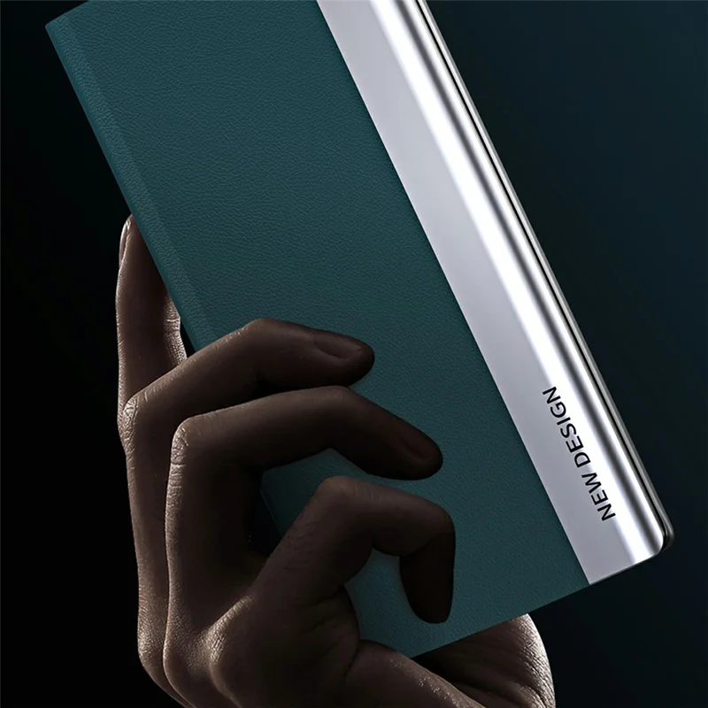 Til Honor 300 Pro Etui Modfaldende Læderetui med Stand - Safir