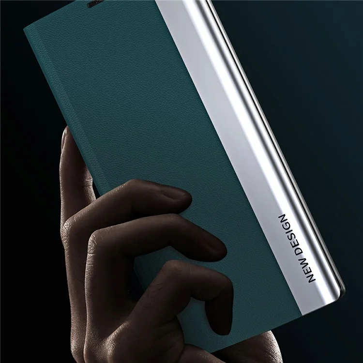 For Xiaomi Poco X7 Pro 5G  /  Redmi Turbo 4 5G Case Antidrop Leather Phone Cover with Stand - Green