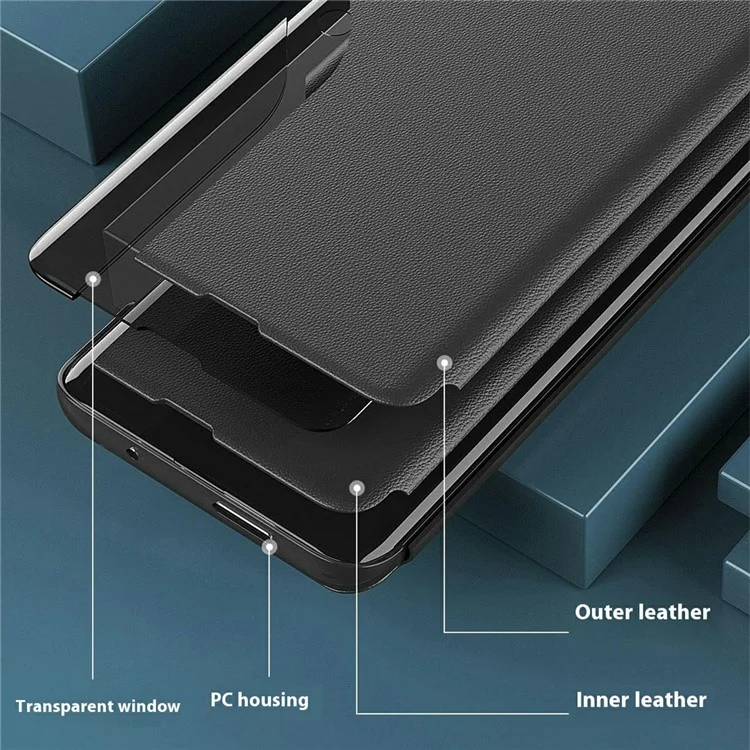 For Xiaomi Poco X7 Pro 5G / Redmi Turbo 4 5G Phone Case Folio Flip PU Leather Stand Cover - Black