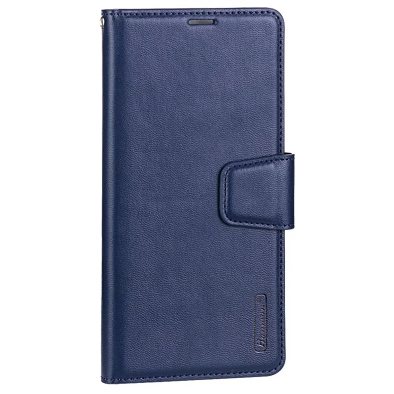 HANMAN Mill Series for Samsung Galaxy S25 Ultra Case Wallet Stand PU Leather Phone Cover - Sapphire