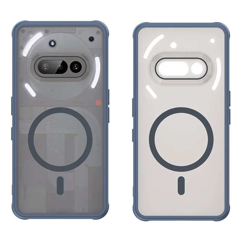 For Nothing Phone (3a) Magnetic Case Anti Drop PC + TPU Phone Cover - Blue