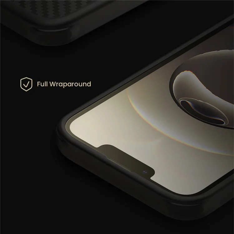 NILLKIN per iPhone 16e Custodia magnetica Texture in fibra di carbonio TPU + PC Custodia antishock - Nero