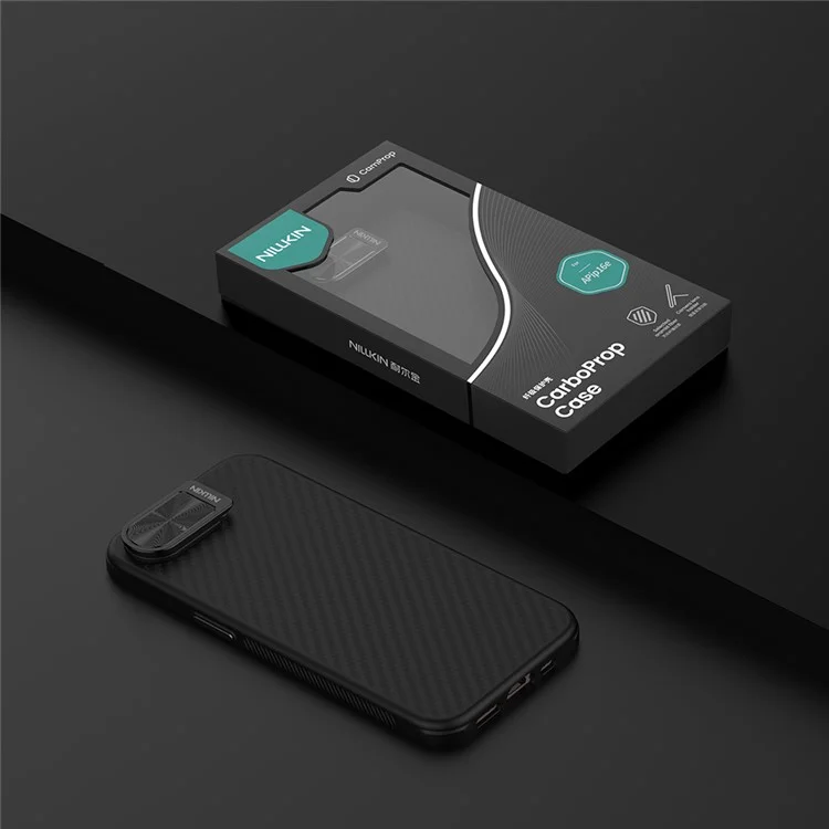 NILLKIN For iPhone 16e Case Compatible with MagSafe TPU + Aramid Fiber Lens Cover Kickstand Phone Cover