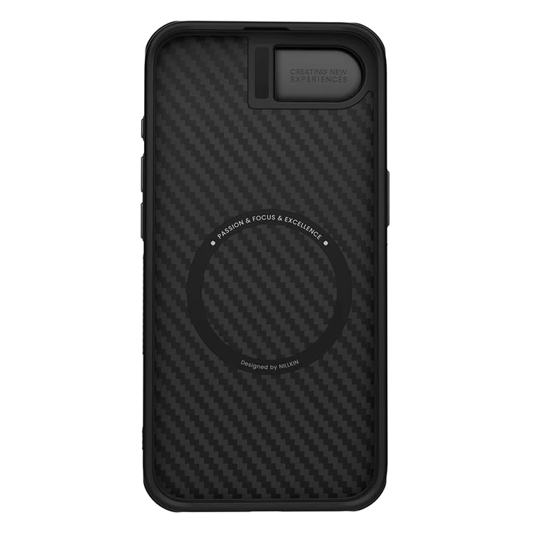 NILLKIN For iPhone 16e Case Compatible with MagSafe TPU + Aramid Fiber Lens Cover Kickstand Phone Cover