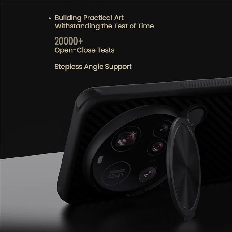 NILLKIN Per Xiaomi 15 Ultra Cover Compatibile con MagSafe TPU + Cover Lenti in Fibra di Aramide con Supporto per Telefono