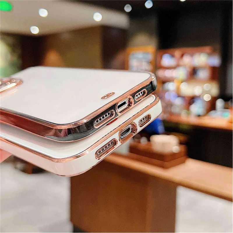 Cell Phone Case for iPhone 14 Pro, Anti-dust TPU Electroplating Mobile Phone Cover - Black