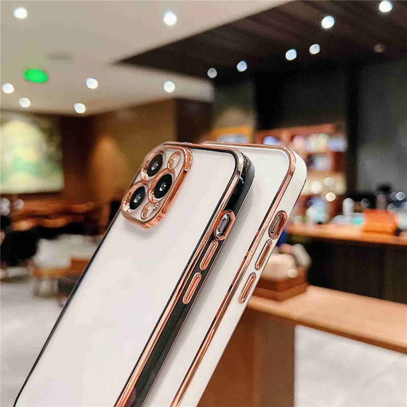 Cell Phone Case for iPhone 14 Pro, Anti-dust TPU Electroplating Mobile Phone Cover - Black