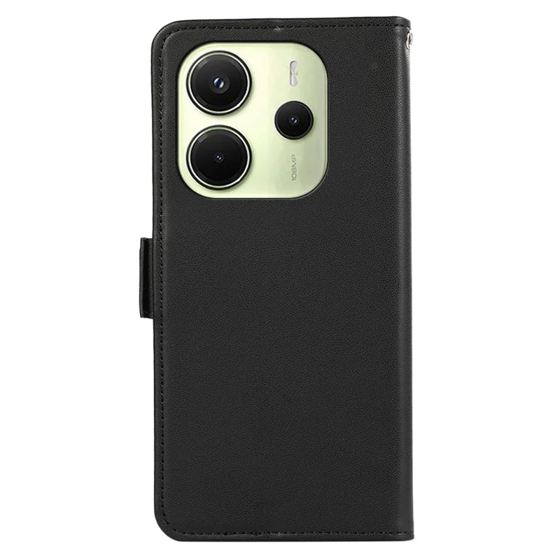 ABEEL para Xiaomi Redmi Note 14 4G (164,84mm) Capa de Couro para Celular com Bloqueio RFID para Carteira - Preto