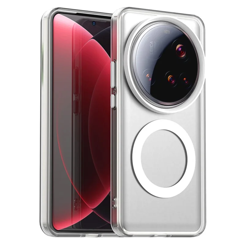 For Xiaomi 15 Ultra Case Magnetic Case Anti Drop Hybrid Phone Back Cover - White