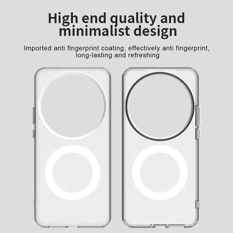 For Xiaomi 15 Ultra Case Magnetic Case Anti Drop Hybrid Phone Back Cover - White