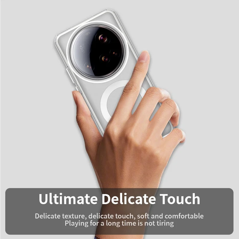 For Xiaomi 15 Ultra Case Magnetic Case Anti Drop Hybrid Phone Back Cover - White