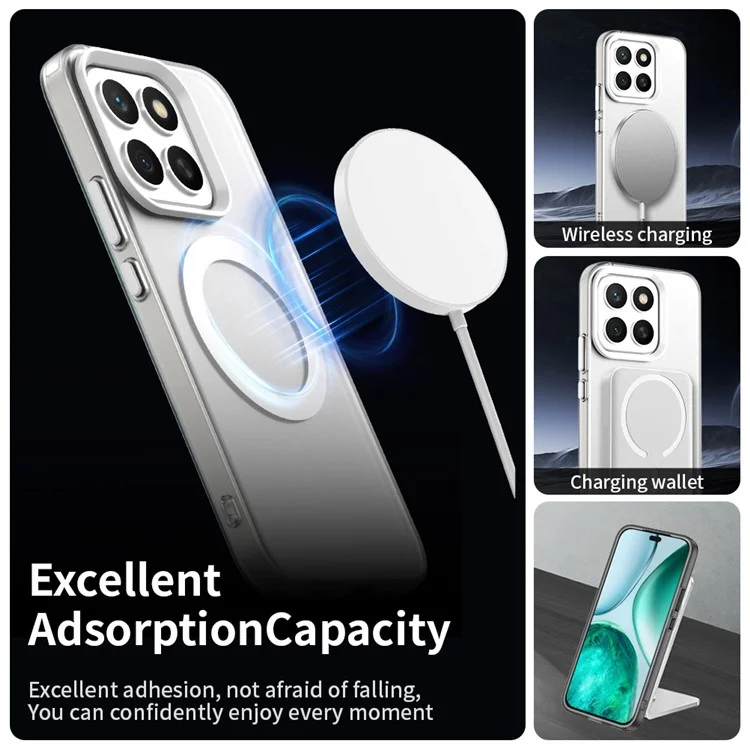 Cover per Honor X8c 4G Compatibile con MagSafe Antiurto Ibrido per Retro Telefono - Bianco