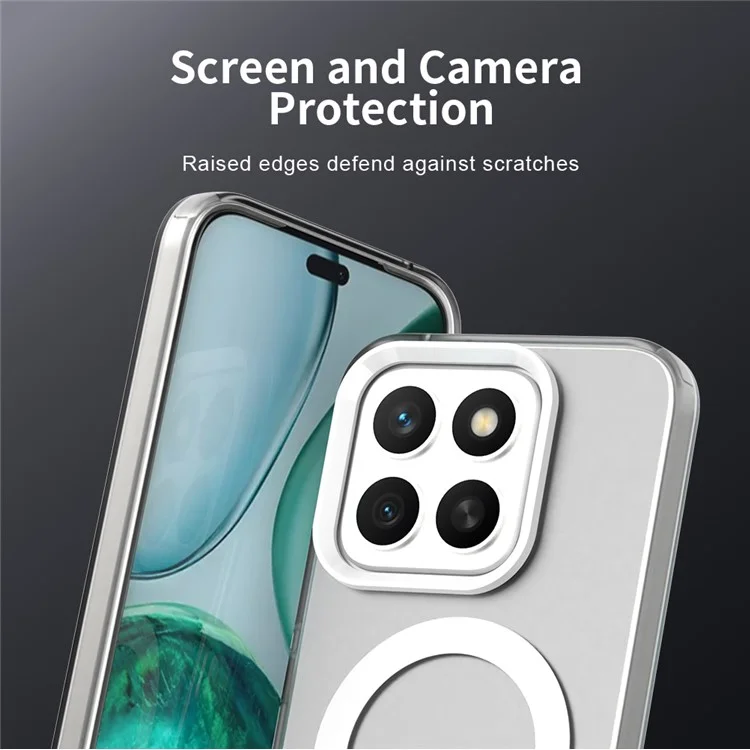 Cover per Honor X8c 4G Compatibile con MagSafe Antiurto Ibrido per Retro Telefono - Bianco