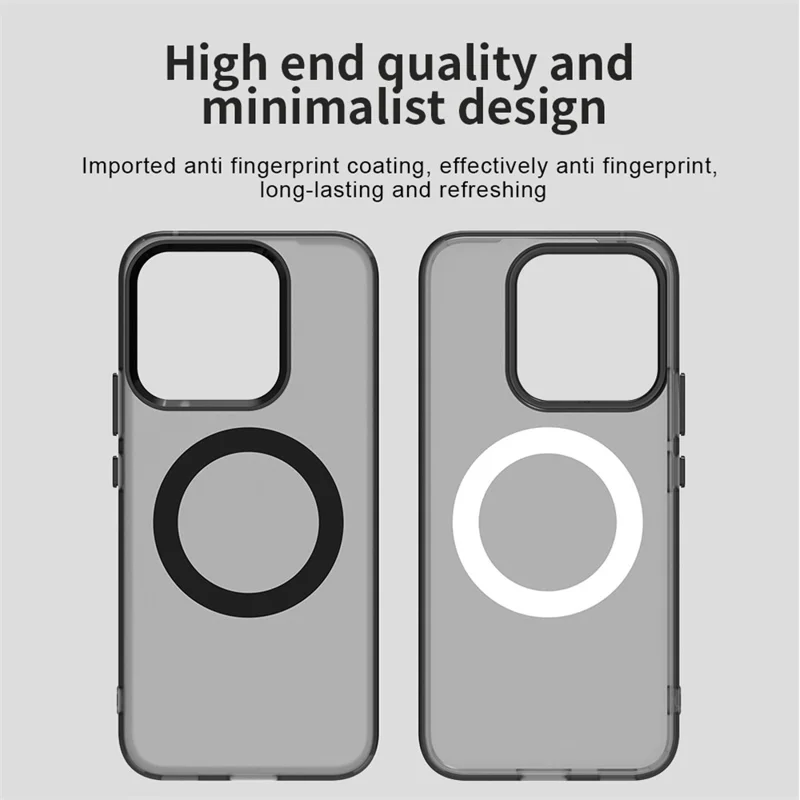 For Honor X8c 4G Magnetic Case Anti Drop Hybrid Phone Back Cover - Black