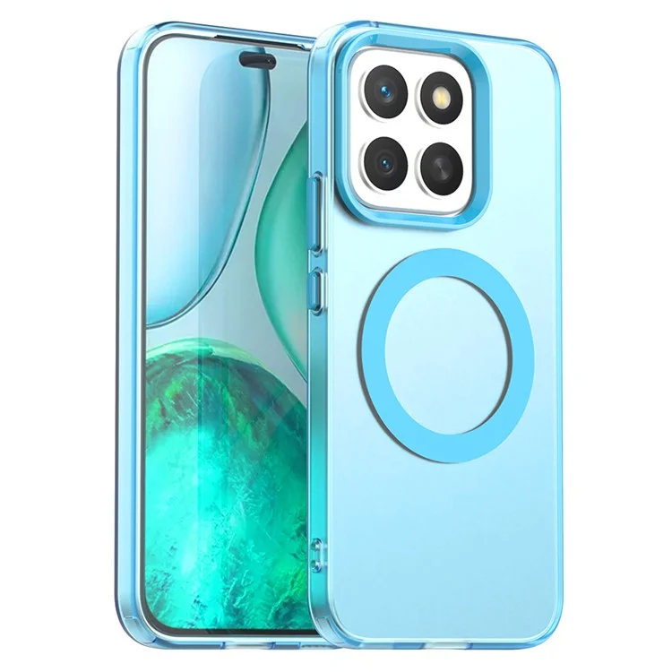 For Honor X8c 4G Case Compatible with MagSafe Anti Drop Hybrid Phone Back Cover - Blue