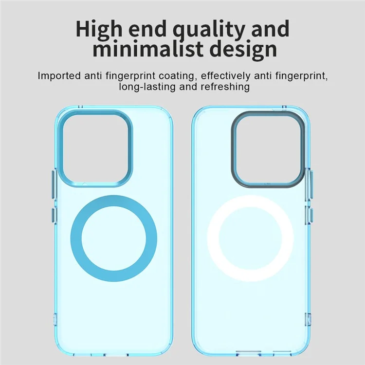 For Honor X8c 4G Case Compatible with MagSafe Anti Drop Hybrid Phone Back Cover - Blue