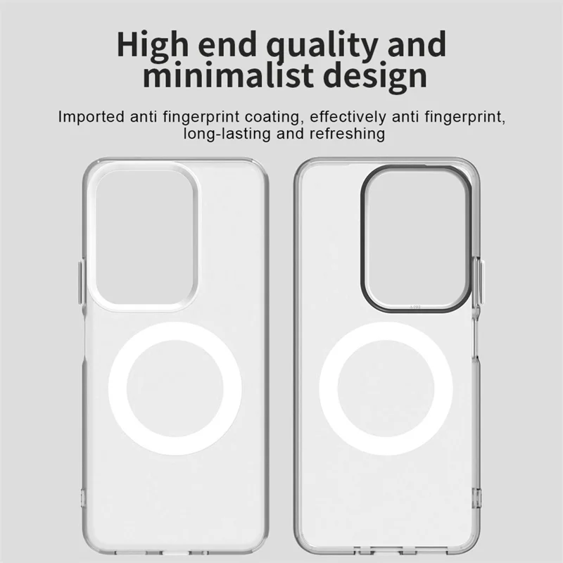 For vivo Y29 4G Magnetic Case Anti Drop Hybrid Phone Back Cover - White